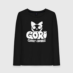 Женский лонгслив Goro cuddly carnage logo