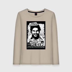Лонгслив хлопковый женский Escobar in the jail, цвет: миндальный