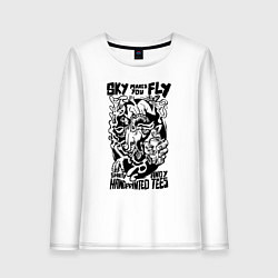 Женский лонгслив Небо зовёт летать