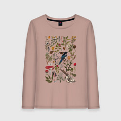Лонгслив хлопковый женский Сорокино сокровище, цвет: пыльно-розовый