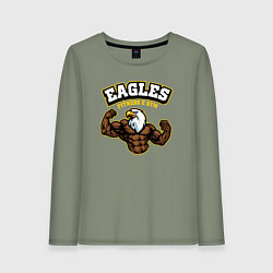 Лонгслив хлопковый женский Eagles fitness, цвет: авокадо