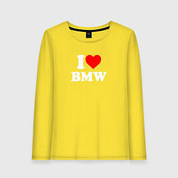 Женский лонгслив I love my BMW