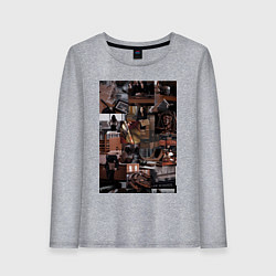 Женский лонгслив Юристы эстетика коллаж