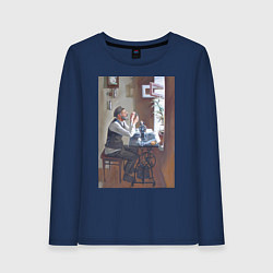 Женский лонгслив Портной швея - живопись