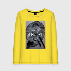 Женский лонгслив Художник палитра aesthetic