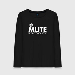 Лонгслив хлопковый женский Depeche Mode - Mute Records, цвет: черный