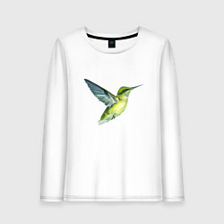 Женский лонгслив Колибри зелёная