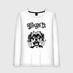 Женский лонгслив Aerosmith - rock dog