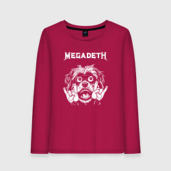 Женский лонгслив Megadeth rock dog