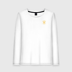 Женский лонгслив Мы русские с нами Бог герб желтый патриоты 2