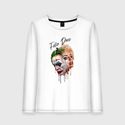 Лонгслив хлопковый женский Джокер и Харли, цвет: белый