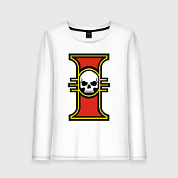 Лонгслив хлопковый женский Inquisition Warhammer 40k, цвет: белый