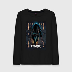 Женский лонгслив Fenrir black vinyl