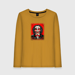 Лонгслив хлопковый женский Кукла Билли из фильма Пила, цвет: горчичный