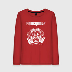 Женский лонгслив Powerwolf rock dog