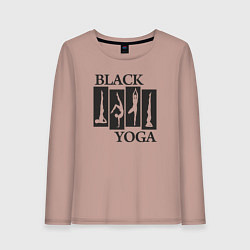 Женский лонгслив Yoga black