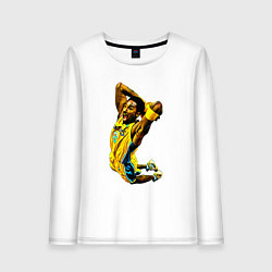 Лонгслив хлопковый женский Kobe Bryant dunk, цвет: белый