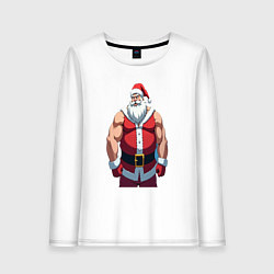 Женский лонгслив Дед мороз спортик