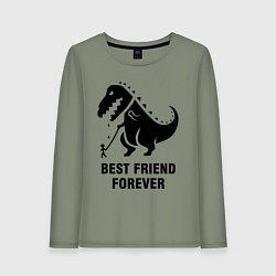 Женский лонгслив Godzilla best friend