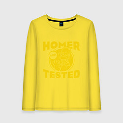Лонгслив хлопковый женский Homer tested, цвет: желтый