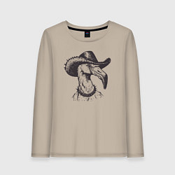 Женский лонгслив Фламинго ковбой