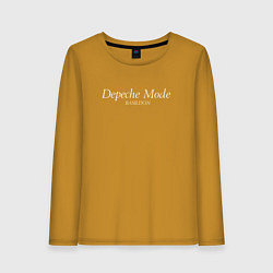 Лонгслив хлопковый женский Depeche Mode - Basildon, цвет: горчичный
