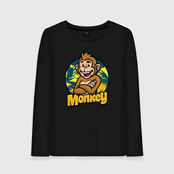 Женский лонгслив Monkey jungle