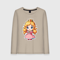 Женский лонгслив Маленькая принцесса Пич