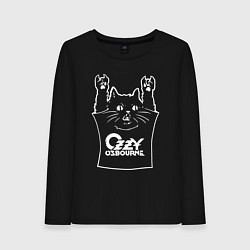 Женский лонгслив Ozzy Osbourne - cat rock