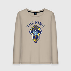 Лонгслив хлопковый женский Мёртвый король, цвет: миндальный