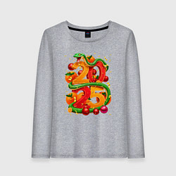 Женский лонгслив Счастливая змея 2025