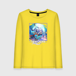 Лонгслив хлопковый женский Байлу, цвет: желтый