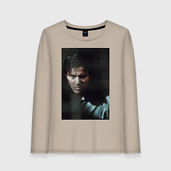 Лонгслив хлопковый женский Пила Марк Хоффман, цвет: миндальный