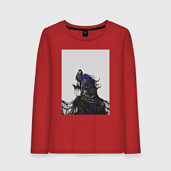 Лонгслив хлопковый женский Artorias of the Abyss, цвет: красный