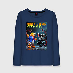 Женский лонгслив Donald vs Venom - ai art fantasy