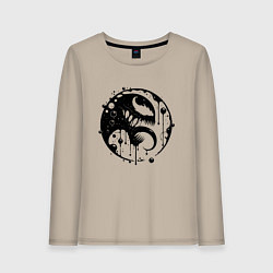 Женский лонгслив Профиль Вкнома в круге