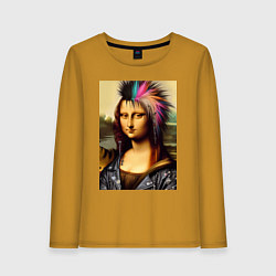 Женский лонгслив Mona Lisa - punks not dead