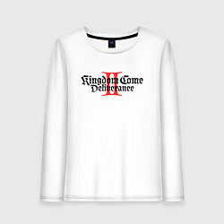 Лонгслив хлопковый женский Kingdom Come Deliverance 2, цвет: белый