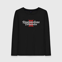 Лонгслив хлопковый женский Kingdom Come Deliverance 2, цвет: черный