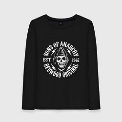 Лонгслив хлопковый женский Sons Of Anarchy - redwood original, цвет: черный
