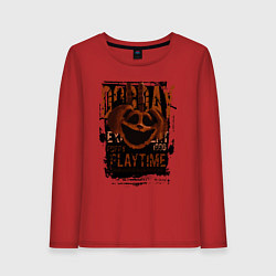 Лонгслив хлопковый женский Пеклопёс DogDay из Poppy Playtime, цвет: красный
