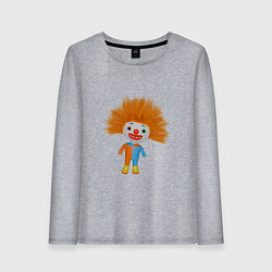 Женский лонгслив Рыжеволосый клоун