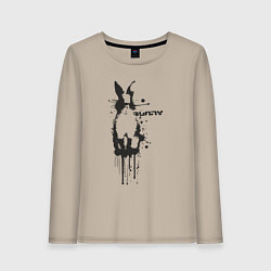 Женский лонгслив Banksy bunny