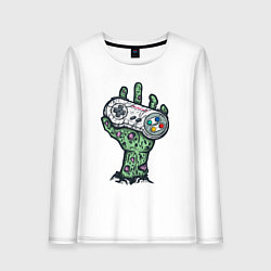 Женский лонгслив Компьютерная жизнь в руках