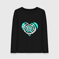Женский лонгслив Сердце Тай Дай