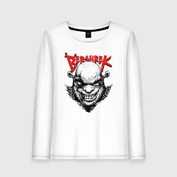 Лонгслив хлопковый женский Берсерк Шрек, цвет: белый
