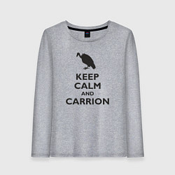 Лонгслив хлопковый женский Carrion, цвет: меланж