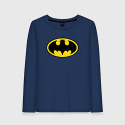 Лонгслив хлопковый женский Heisenberg Batman, цвет: тёмно-синий