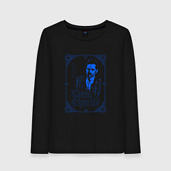 Лонгслив хлопковый женский Команда Чарли Сумерки, цвет: черный