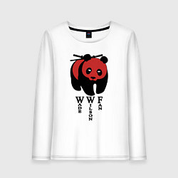 Лонгслив хлопковый женский Фанат Дэдпула, цвет: белый
